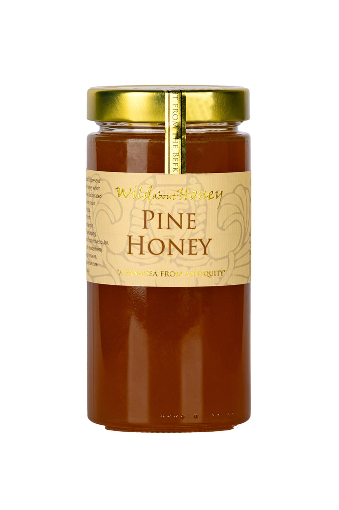 Raw Greek Pine honey from Evvia by Wild about Honey